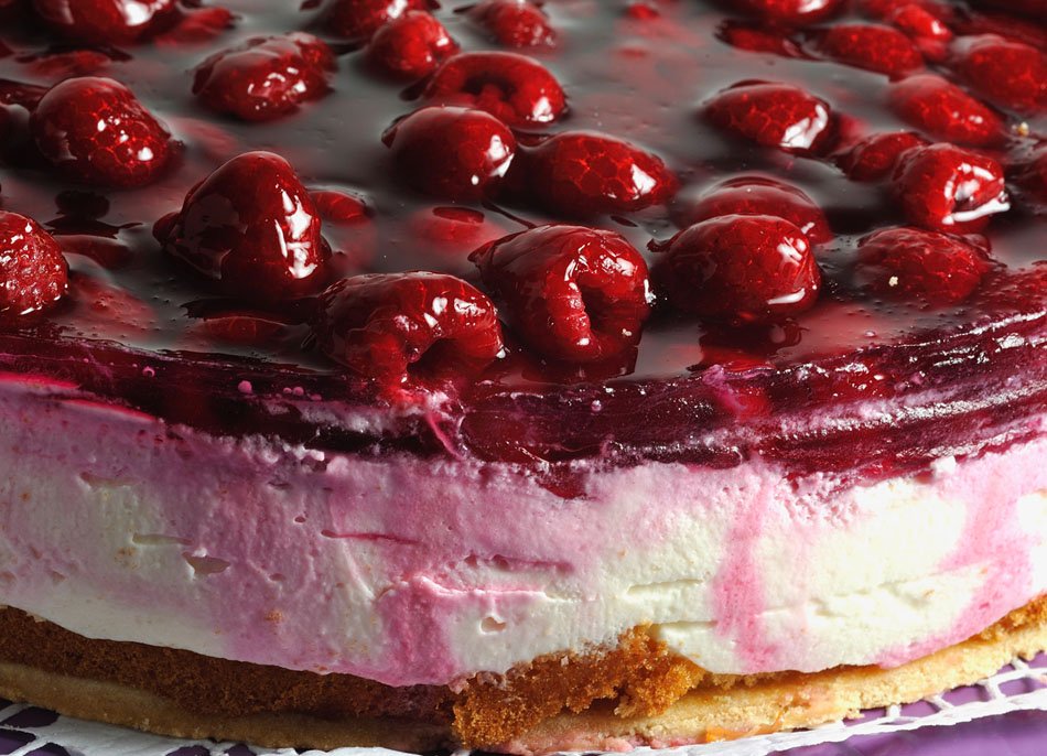 Joghurt Himbeer Torte